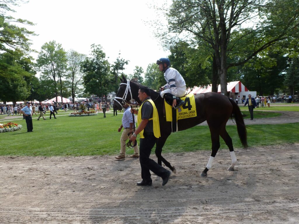 Stopchargingmaria - PERSONAL ENSIGN STAKES (Grade I) - 08-29-15 - R6 - SAR - Photo credit: Mike Spector (Follow him on Twitter @SaratogaSlim)