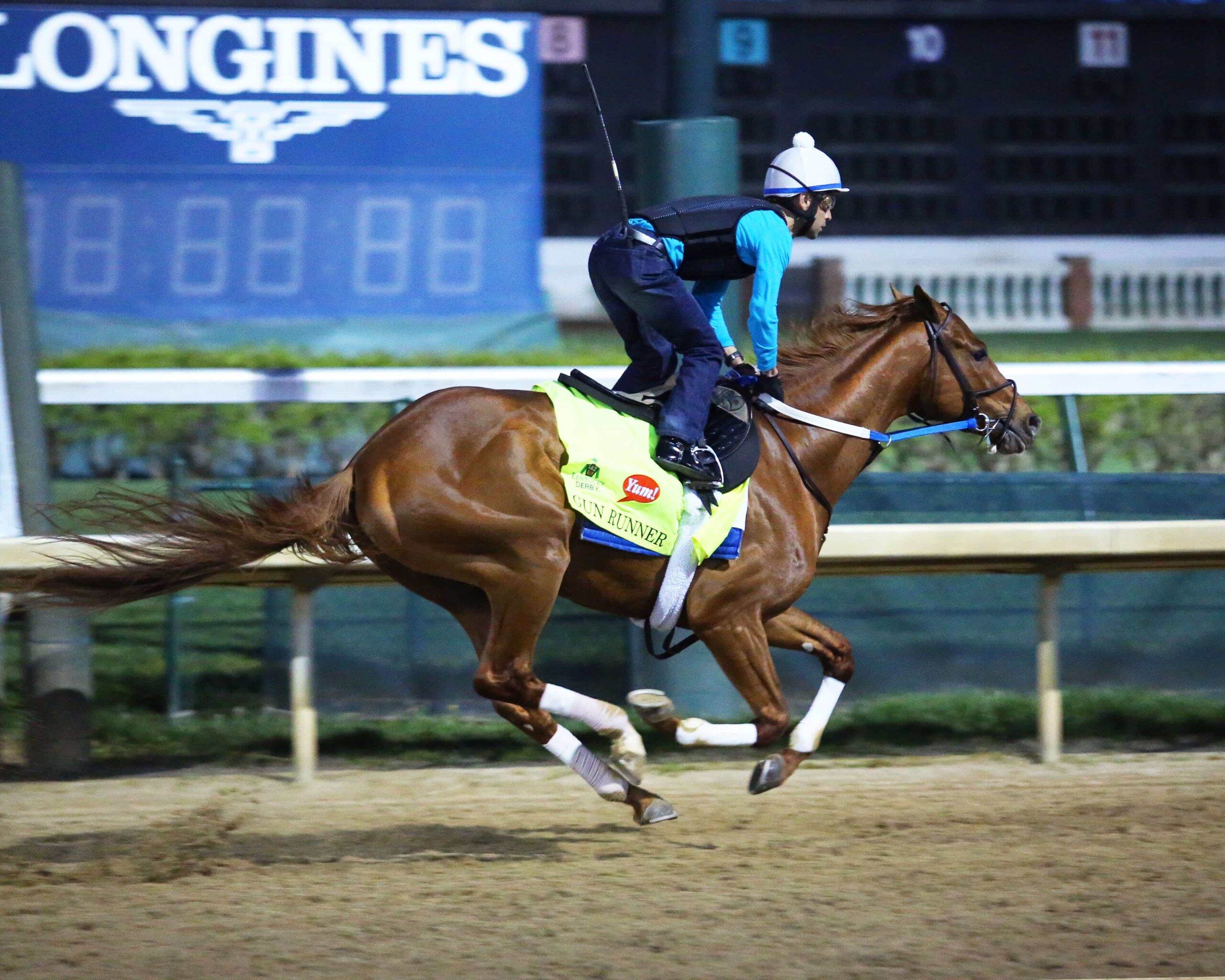 Gun Runner Breezes Five Furlongs In Preparation For Kentucky Derby