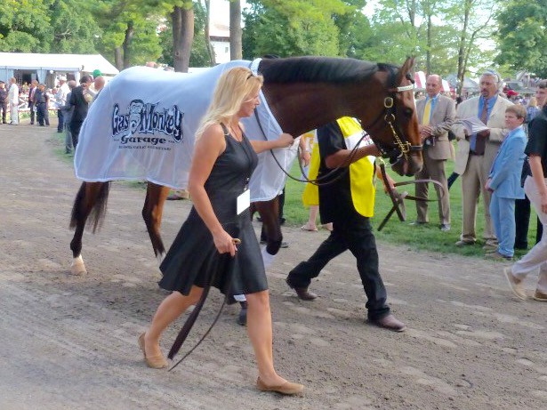Texas Red before the 2015 Travers hasn't run in a race since then (Photo: Michael Spector)
