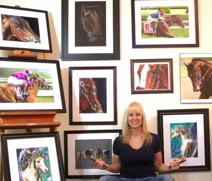 Sue Ziegler Brings Horse Racing to Life Through Her Art