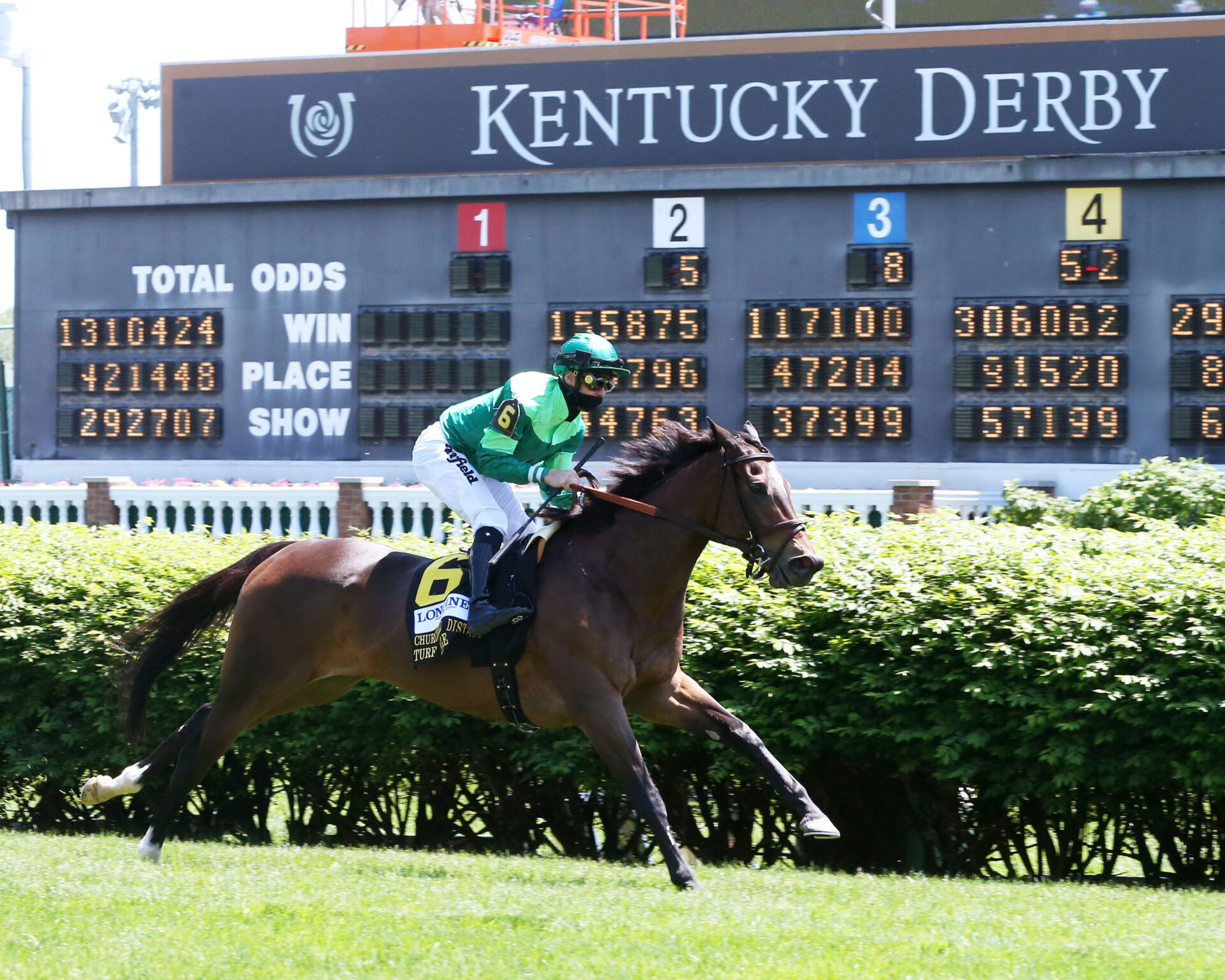 Blowout Hangs on to Win Longines Churchill Distaff Turf Mile