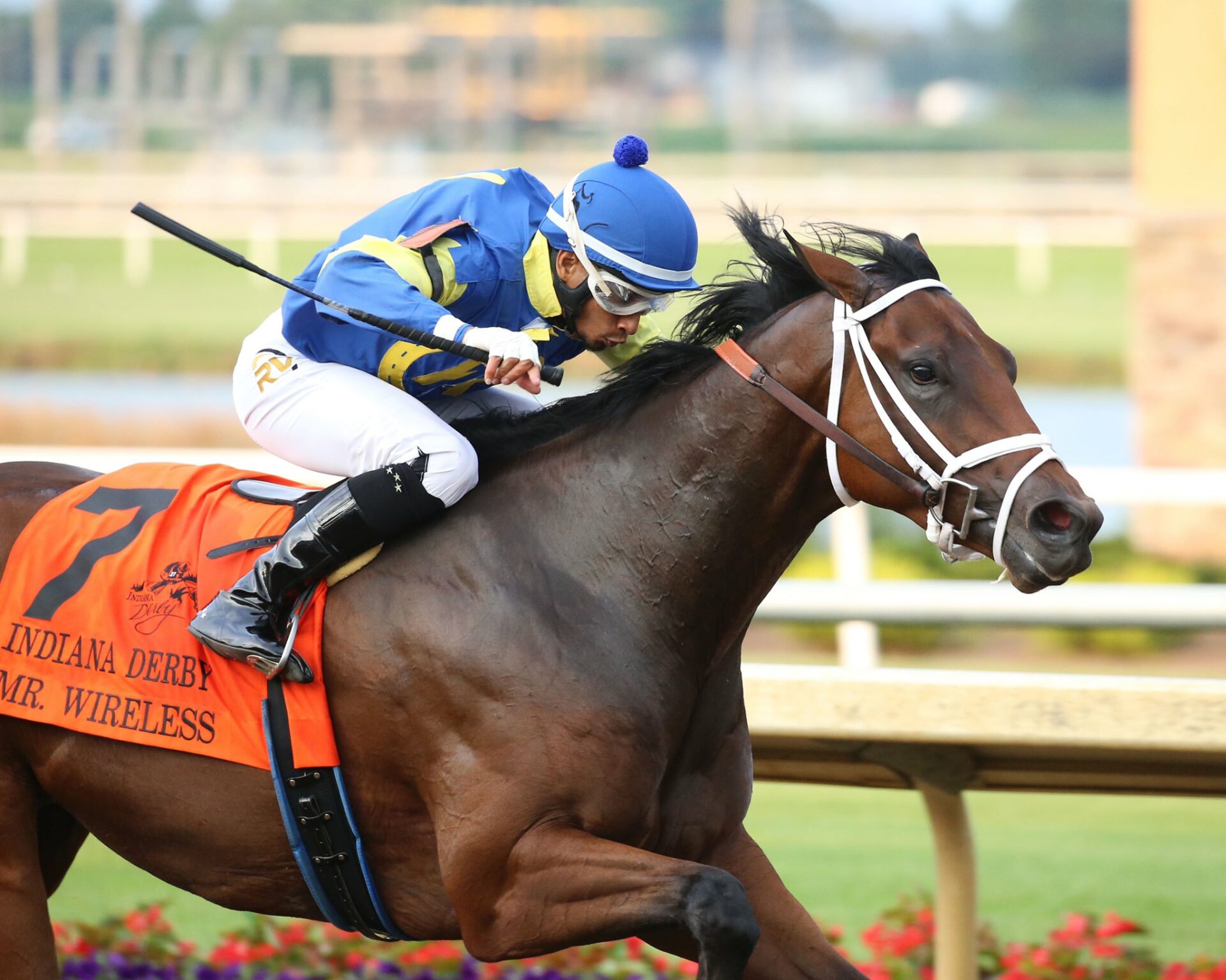 Mr. Wireless Interrupts Fulsome's Streak, Wins Indiana Derby Racing Dudes