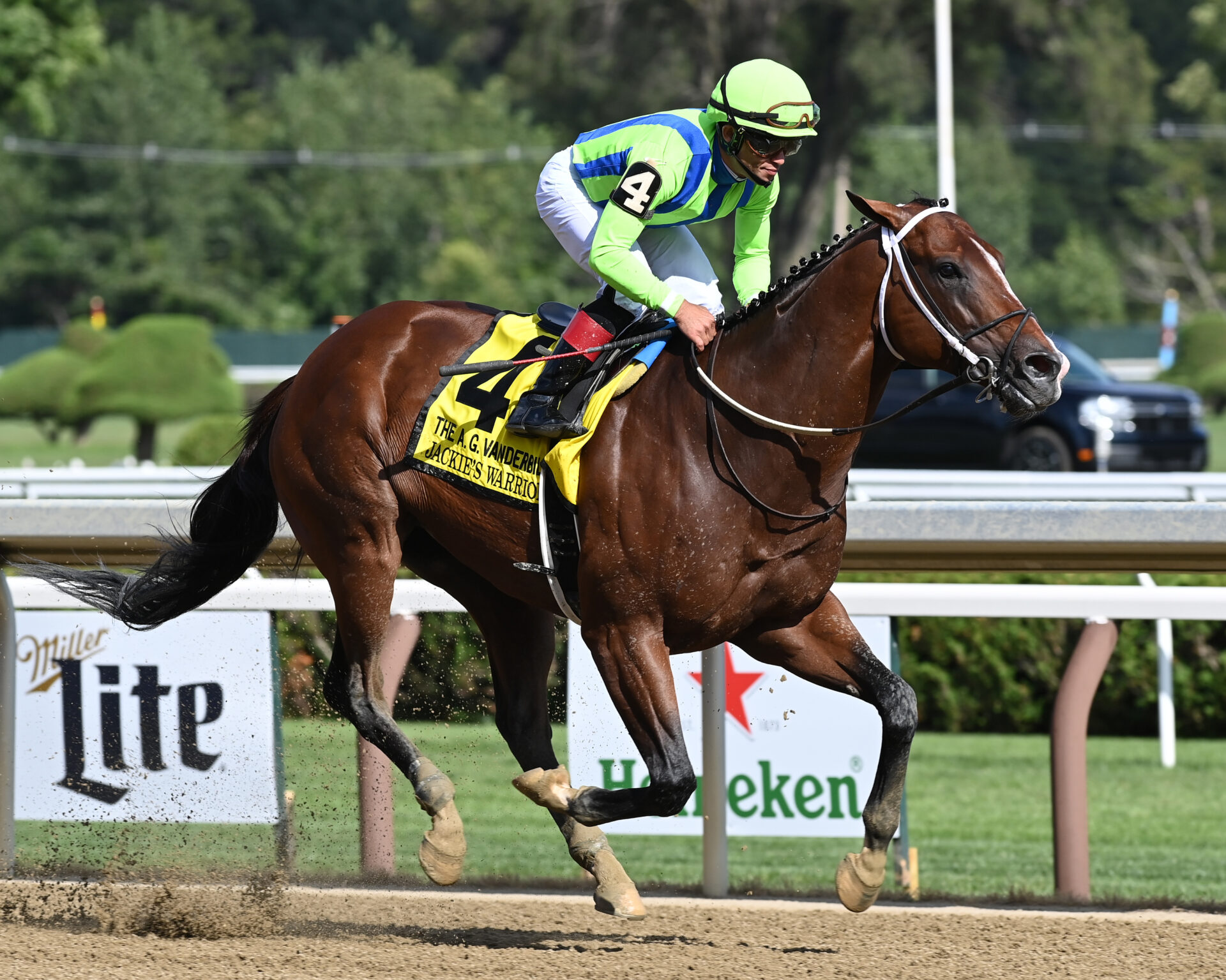 Jackie's Warrior Enjoys Paid Saratoga Workout | 2022 Vanderbilt ...