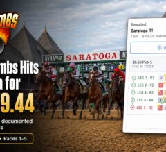 Somo Bombs Hits Saratoga Pick 5 for $17,819.44 — Over $130K in Documented Customer Winnings